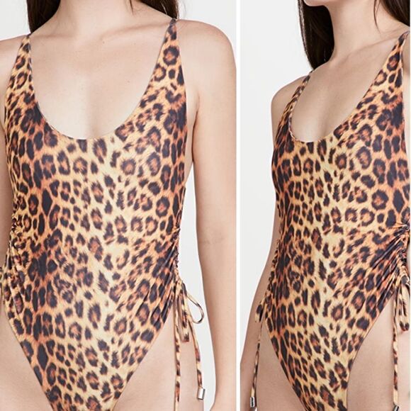 NEW Jours de Sable Sally leopard print one piece swimsuit - Picture 1 of 12